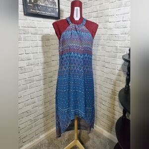 BCBG Maxazaria Lana Blue High Low Daytime Night time Size S. Lightweight